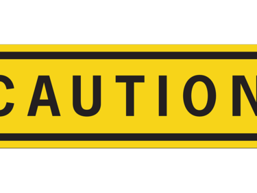 Yellow Caution Sign