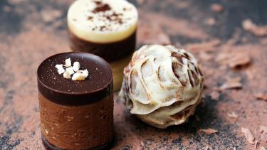 3 chocolate truffles