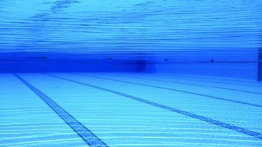 Swimming lessons Swimming pool with lanes